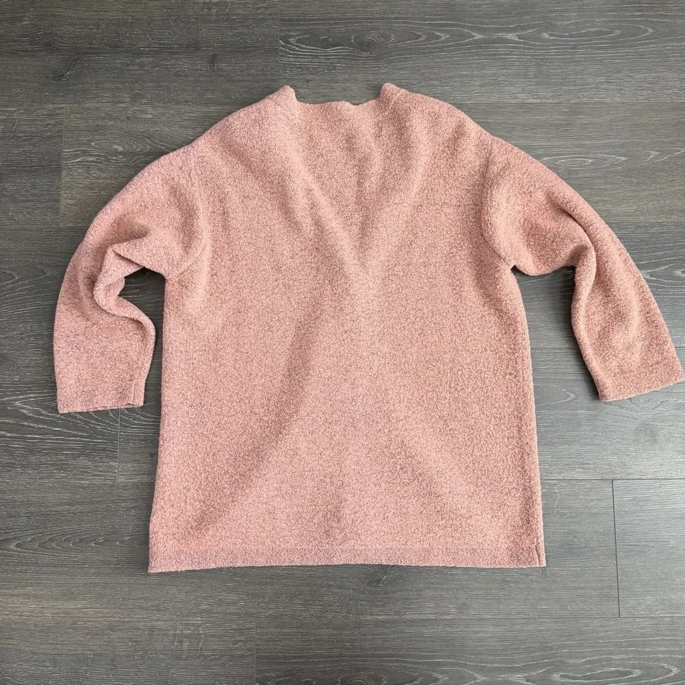 Vtg United Colors of Benetton Wool Blend Cardigan‎ Sweater Large Peach Button